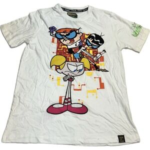 Vintage‎ Rare Dexters Laboratory De•Kryptic-T-Shirt - Cartoon Network Medium
